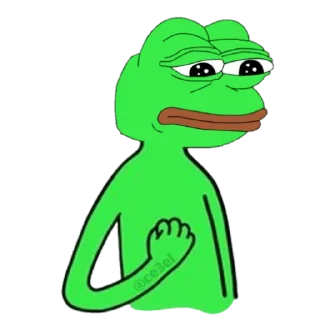 🐸 emoji 𝗣𝗲𝗽𝗲 𝟏𝟗 @pepe_anubis @anubis_tim Telegram sticker 8 of 50