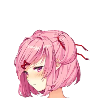😕 emoji Just Natsuki by @XAl3xXx Telegram sticker 10 of 53