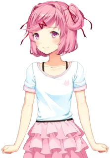 😯 emoji Just Natsuki by @XAl3xXx Telegram sticker 6 of 53