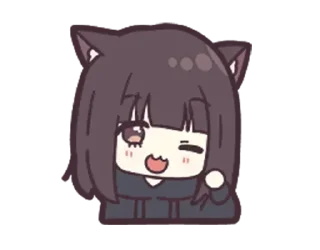 😉 emoji Yoko pack by Lemon Haze Telegram sticker 23 of 93