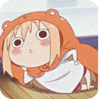 😦 emoji UMARUUU ←⁠(⁠*⁠꒪⁠ヮ⁠꒪⁠*⁠) Telegram sticker 18 of 78