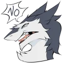 😡 emoji Northern Sergal Telegram sticker 14 of 15