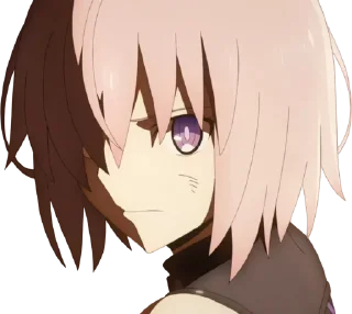 😒 emoji Fate/GO 🛡 Mash Kyrielight Telegram sticker 17 of 67