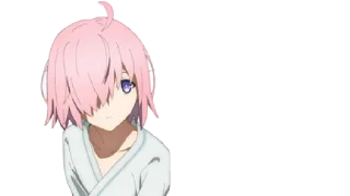 😕 emoji Fate/GO 🛡 Mash Kyrielight Telegram sticker 21 of 67