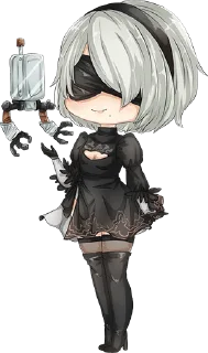🙂 emoji 2B by @Nihilistic Telegram sticker 8 of 37