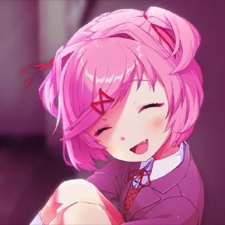 🌟 emoji Доки доки Нацуки Telegram sticker 20 of 20