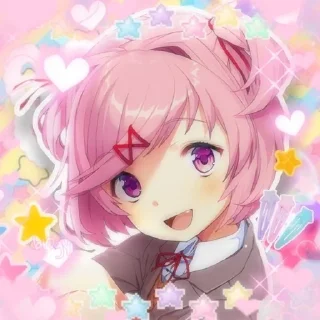 🌟 emoji Доки доки Нацуки Telegram sticker 10 of 20