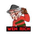 💲 emoji Krueger calls Telegram sticker 2 of 15