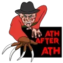 😈 emoji Krueger calls Telegram sticker 4 of 15