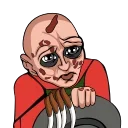 🥹 emoji Krueger calls Telegram sticker 12 of 15