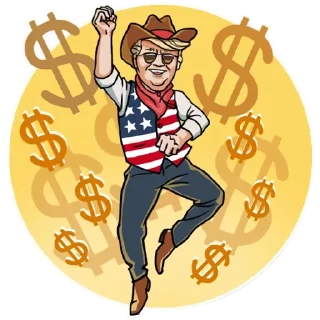 💰 emoji Trump @English_World_Chatting Telegram sticker 15 of 36