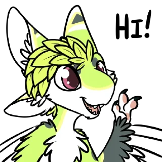👋 emoji Finn The Avali Telegram sticker 1 of 46