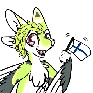 🇫🇮 emoji Finn The Avali Telegram sticker 12 of 46