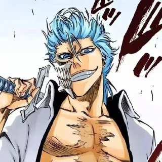 😏 emoji Grimmjow By @Headless_Reap3r Telegram sticker 6 of 30