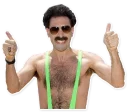 👍 emoji Borat, General Aladeen, Brüno etc. Telegram sticker 2 of 20