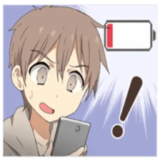 🔋 emoji Chillin cute boys @R666d1 Telegram sticker 20 of 41