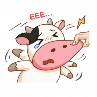 😫 emoji Momo Cow vol Telegram sticker 18 of 41