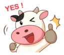 👍 emoji Momo Cow vol 2 Telegram sticker 13 of 40