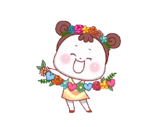 ☺️ emoji coco flowers🥰 @MochaStickers Telegram sticker 19 of 24