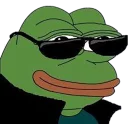 😎 emoji Pepe the Frog Telegram sticker 14 of 30