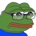 🤓 emoji pepe the frog Telegram sticker 2 of 45
