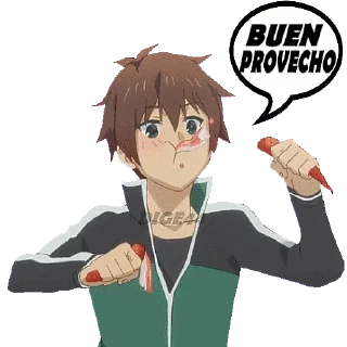 🍝 emoji @STIKERFORALL 🇪🇸KONOSUBA Telegram sticker 21 of 75