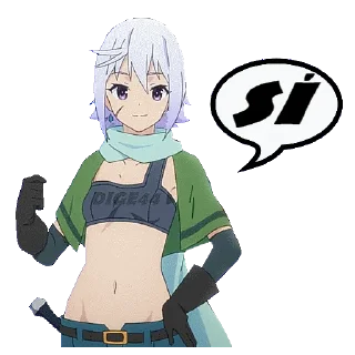 👍 emoji @STIKERFORALL 🇪🇸KONOSUBA Telegram sticker 9 of 75