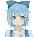 🤔 emoji Cirno⑨ Telegram sticker 16 of 31