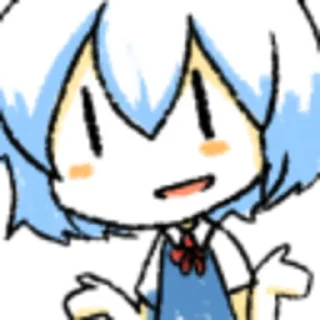 🤷‍♀️ emoji cirno Telegram sticker 20 of 24