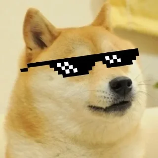 😎 emoji doge Telegram sticker 12 of 27