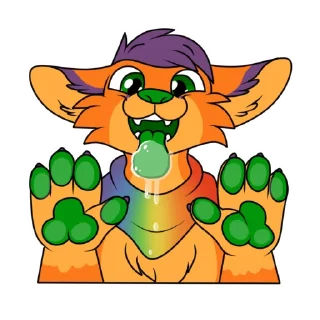 😛 emoji Fluffy Foxy Telegram sticker 10 of 120