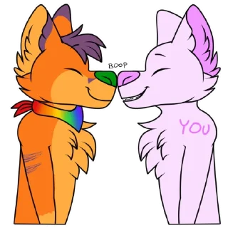 👃 emoji Fluffy Foxy Telegram sticker 13 of 120