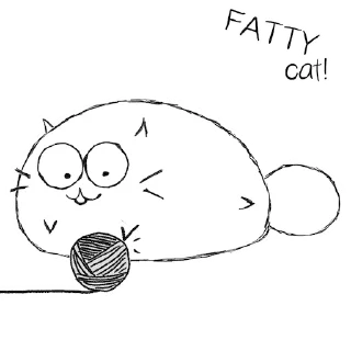 🤹‍♀️ emoji Fatty Cat! Stickers Telegram sticker 8 of 12