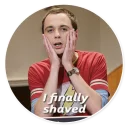 😱 emoji The Big Bang Theory - By Theodor Telegram sticker 22 of 77