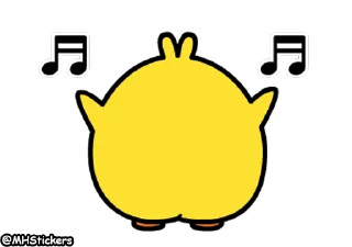 💃 emoji @MHStickers Spoiled Rabbit Plump Little Chick Telegram sticker 8 of 25
