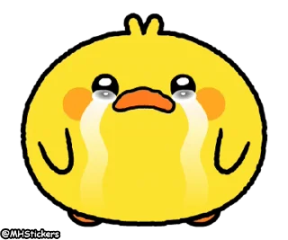☹️ emoji @MHStickers Spoiled Rabbit Plump Little Chick Telegram sticker 20 of 25