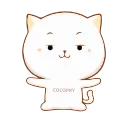 🤗 emoji Naughty Cat One😼- @MochaStickers Telegram sticker 15 of 40