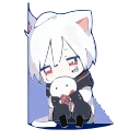 😭 emoji Mafumafu cat😽 - @MochaStickers Telegram sticker 12 of 19