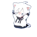 🙏 emoji Mafumafu cat😽 - @MochaStickers Telegram sticker 10 of 19