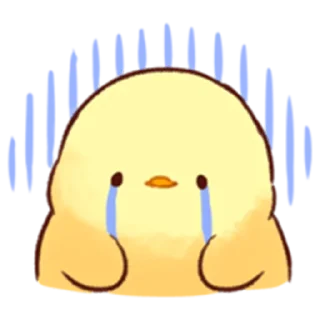 😢 emoji Soft and Cute Chick (Autumn) Telegram sticker 20 of 40