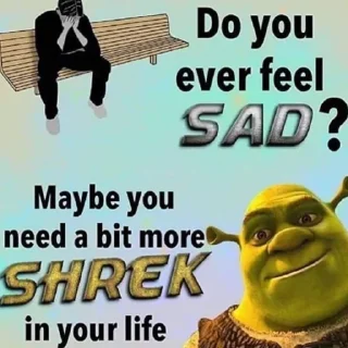 Sticker from shrek