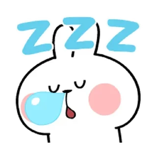 😴 emoji @spoiledrabbits Telegram sticker 19 of 40