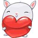 ❤ emoji Bun Telegram sticker 10 of 38