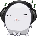 🎶 emoji Bun Telegram sticker 22 of 38