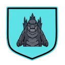 Sticker from Godzilla On Ton