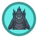 Sticker from Godzilla On Ton