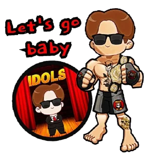 😎 emoji IDOLS Telegram sticker 9 of 14