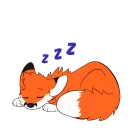 😴 emoji Party Fox Stickers Telegram sticker 12 of 22