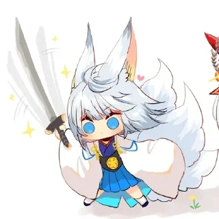 🤍 emoji ⌜ Kaga 🤍 ⌟  ᨒ @KurumiFan ⛩️ Telegram sticker 17 of 91