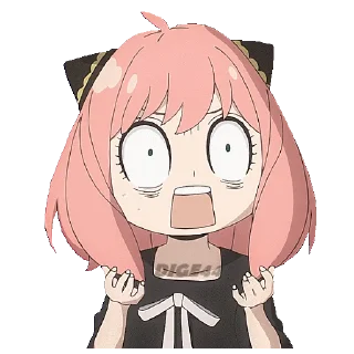 😱 emoji @STIKERFORALL 🏴󠁧󠁢󠁥󠁮󠁧󠁿ANYA FORGER Telegram sticker 6 of 35